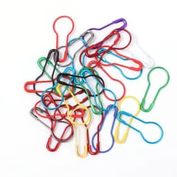 100Pcs Colors Safety Pins Gourd Pear Shaped Bulb Pins Metal Clips Knitting Stitch Marker Tag Hangtag Pin Fastener Craft DIY Tool