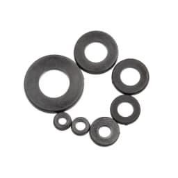 250PCS Nylon Washers M2 M2.5 M3 M4 M5 M6 M8 Nylon Washers Plastic Insulation Spacers Seals Black White Set Gasket Ring Kit