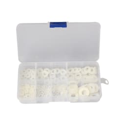 250PCS Nylon Washers M2 M2.5 M3 M4 M5 M6 M8 Nylon Washers Plastic Insulation Spacers Seals Black White Set Gasket Ring Kit