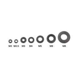 250PCS Nylon Washers M2 M2.5 M3 M4 M5 M6 M8 Nylon Washers Plastic Insulation Spacers Seals Black White Set Gasket Ring Kit