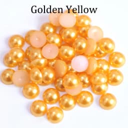 Imitation ABS Pearl Beads Flat Back 2 3 4 5 6 8 10 12 14mm Black White Cabochon Half Round Bead Scrapbook Decoration DIY Jewelry