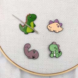 Cute Dinosaur Magnetic Needle Minders Sewing Magnet Needles Holder Cross Stitch Embroidery Needle Keeper Help Manage Needle Work