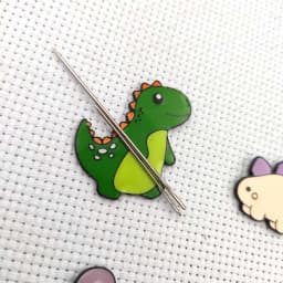 Cute Dinosaur Magnetic Needle Minders Sewing Magnet Needles Holder Cross Stitch Embroidery Needle Keeper Help Manage Needle Work