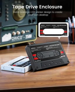 ORICO 2.5'' HDD Enclosure SATA to USB3.0 External Hard Drive Case 5Gbps / 6Gbps Type-C HDD Case With DIY Sticker
