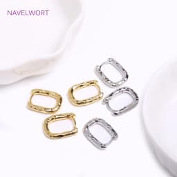 Trendy Gold Color Brass Hoop Earring Fashion Jewelry For Women,Vintage Round Huggies Earrings Premium Luxury Accessories