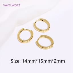 Trendy Gold Color Brass Hoop Earring Fashion Jewelry For Women,Vintage Round Huggies Earrings Premium Luxury Accessories