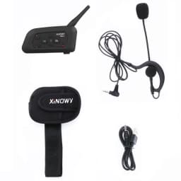 XiNOWy 3 Users V4C Football Referee Intercom Headset 1200m Full Duplex Bluetooth Soccer Conference Multipurpose Interphone