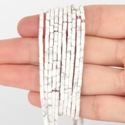 2x5mm Natural Stone Tube Beads Rhodonite Howlite Jades Tiger Eye Cylinder Beads for Jewelry DIY Bracelet Making Accessories