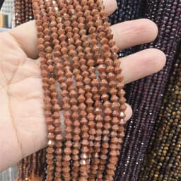 2mm/3mm/4mm Natural Stone Dark Green Black SandStone Sand Round Faceted Beads for Jewellery Making DIY Bead Wholesale