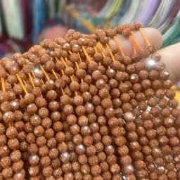 2mm/3mm/4mm Natural Stone Dark Green Black SandStone Sand Round Faceted Beads for Jewellery Making DIY Bead Wholesale