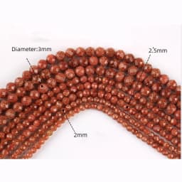 2mm/3mm/4mm Natural Stone Dark Green Black SandStone Sand Round Faceted Beads for Jewellery Making DIY Bead Wholesale