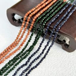 2mm/3mm/4mm Natural Stone Dark Green Black SandStone Sand Round Faceted Beads for Jewellery Making DIY Bead Wholesale