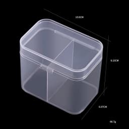 Nail Art Plastic Clear Organizer Container Remover Cleaning Cotton Makeup Cotton Pad Accessories Tool Case Container