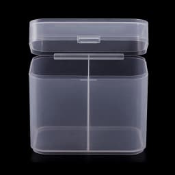 Nail Art Plastic Clear Organizer Container Remover Cleaning Cotton Makeup Cotton Pad Accessories Tool Case Container