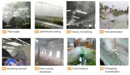 0.3/0.4/0.5/0.6mm Low Pressure Atomizing Nozzle Atomizing Cooling Sprayer 303 Stainless Steel Irrigation Atomizer Sprinkler
