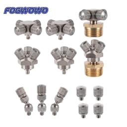 0.3/0.4/0.5/0.6mm Low Pressure Atomizing Nozzle Atomizing Cooling Sprayer 303 Stainless Steel Irrigation Atomizer Sprinkler