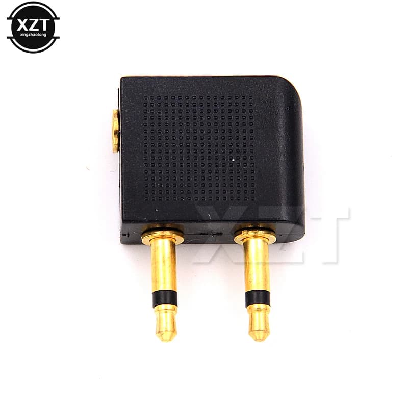 NEW 3.5mm Airline Airplane Earphone Headphone Headset Jack Audio Connector Plug Adapter for Airplane Travel Headphone Earphone