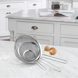 Stainless Steel Fine Mesh Strainer Flour Sifter For Baking With Handle Flour Sieve Sifter Baking Accessories 0859