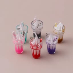 10pcs 26x13mm Cartoon 3D Resin Ice Cream Charms for DIY Making Pendants Necklaces Cute Earrings Handmade Bracelets