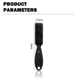 Six Colors Small Beard Styling Brush Logo Professional Shave Beard Brush Barber Vintage Oil Head Shape Carving Cleaning Brush