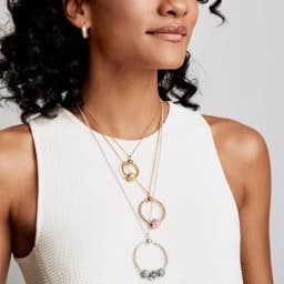Minimalism Silver Color O Pendant O & Heart Charm Fit Original Pendant Necklace DIY For Women Jewelry Anniversary Gift