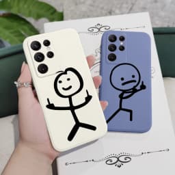 Line Man Phone Case For Samsung Galaxy S25 S24 S23 S22 S21 S20 Ultra Plus FE S10 Note 20 ultra 10 9 Plus Cover