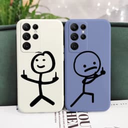 Line Man Phone Case For Samsung Galaxy S25 S24 S23 S22 S21 S20 Ultra Plus FE S10 Note 20 ultra 10 9 Plus Cover
