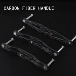 Ruke Fishing Reel Handle Carbon Fiber Fishing Rocker Whole Length 105-120mm Hole Size 8*5/7*4mm Thickness 3mm Reel Accessory