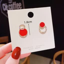 Sweet Burgundy Enamel Heart Earrings for Women Gold Color Metal Love Peach Hanging Dangle Ear Vintage Jewelry Girl Brincos