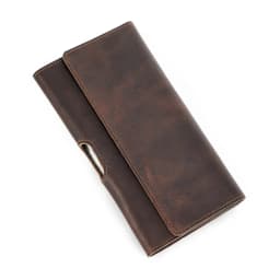 Cow Leather Men Phone Belt Clip Pouch for Apple iPhone 17 16 15 14 Pro Max Case Samsung Galaxy Cellphone 4.7-6.9 inch Waist Bag