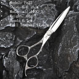 Fnlune 6.0 Professional Hairdressing Scissors Salon Barber Accessories Haircut Machine Thinning Shear Hairdresser'S Scissors