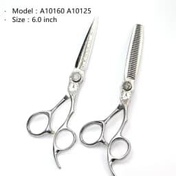 Fnlune 6.0 Professional Hairdressing Scissors Salon Barber Accessories Haircut Machine Thinning Shear Hairdresser'S Scissors