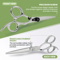 Fnlune 6.0 Professional Hairdressing Scissors Salon Barber Accessories Haircut Machine Thinning Shear Hairdresser'S Scissors