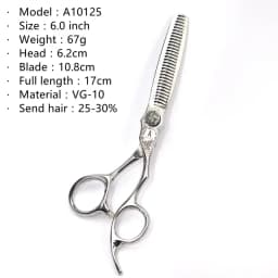 Fnlune 6.0 Professional Hairdressing Scissors Salon Barber Accessories Haircut Machine Thinning Shear Hairdresser'S Scissors