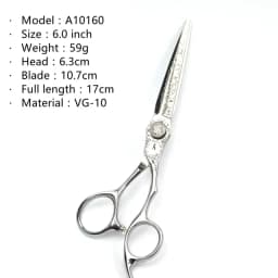 Fnlune 6.0 Professional Hairdressing Scissors Salon Barber Accessories Haircut Machine Thinning Shear Hairdresser'S Scissors
