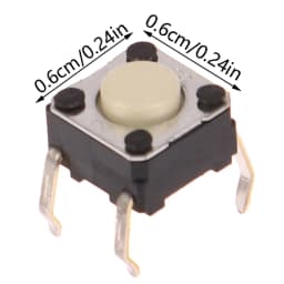 Mute Button Square Silent Mouse Micro Switch 6*6*4.3mm Wireless Mouse Wired Mouse Push Button Switch for Logitech G300 G402 G600