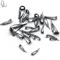 TN07 5PCS Fishing Rod Tip Guides Rod Eye Building Smooth Iron Fishing Rod Guides Ring Saltwater Repair Kit For Fishing
