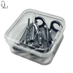 TN07 5PCS Fishing Rod Tip Guides Rod Eye Building Smooth Iron Fishing Rod Guides Ring Saltwater Repair Kit For Fishing