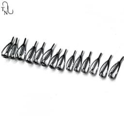 TN07 5PCS Fishing Rod Tip Guides Rod Eye Building Smooth Iron Fishing Rod Guides Ring Saltwater Repair Kit For Fishing