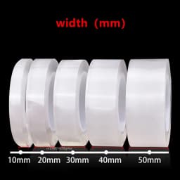Waterproof Transparent Double Sided Nano Tape Reuse Home Tapes Adhesives Porcelain wood metal plastic Super Glue