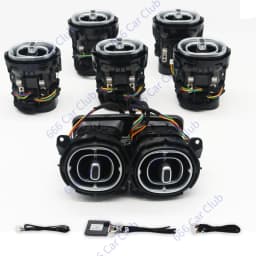 3/64 Colour LED Air Vents For Mercedes Benz W205 W213 W222 W117 W176 X156 W206 W167 Ambient Light Turbine Nozzle Decorative Lamp