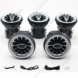 3/64 Colour LED Air Vents For Mercedes Benz W205 W213 W222 W117 W176 X156 W206 W167 Ambient Light Turbine Nozzle Decorative Lamp