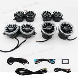 3/64 Colour LED Air Vents For Mercedes Benz W205 W213 W222 W117 W176 X156 W206 W167 Ambient Light Turbine Nozzle Decorative Lamp
