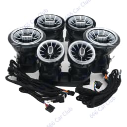 3/64 Colour LED Air Vents For Mercedes Benz W205 W213 W222 W117 W176 X156 W206 W167 Ambient Light Turbine Nozzle Decorative Lamp