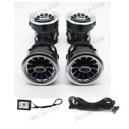 3/64 Colour LED Air Vents For Mercedes Benz W205 W213 W222 W117 W176 X156 W206 W167 Ambient Light Turbine Nozzle Decorative Lamp
