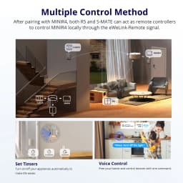 SONOFF MINIR4 Extreme WiFi Smart Switch 1-10PCS Tiny Size External Switch Control Detach Relay Mode via EWeLink Alexa Google