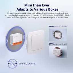 SONOFF MINIR4 Extreme WiFi Smart Switch 1-10PCS Tiny Size External Switch Control Detach Relay Mode via EWeLink Alexa Google