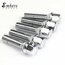 Embers Wheel Bolts Steel M12x1.5 14x1.5 14x1.25 12x1.25 of Various Lengths for BMW Volkswagen Audi Mercedes Porsche 10pcs