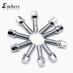 Embers Wheel Bolts Steel M12x1.5 14x1.5 14x1.25 12x1.25 of Various Lengths for BMW Volkswagen Audi Mercedes Porsche 10pcs