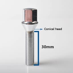 Embers Wheel Bolts Steel M12x1.5 14x1.5 14x1.25 12x1.25 of Various Lengths for BMW Volkswagen Audi Mercedes Porsche 10pcs
